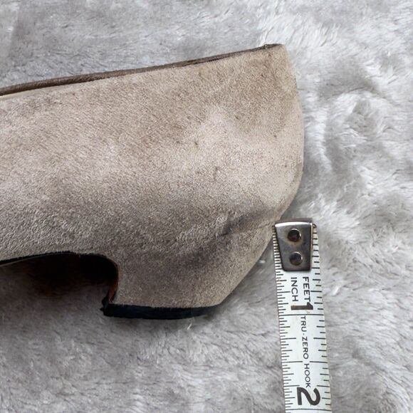 Evan Picone Vintage Tan Suede Leather Kitten Heels Pointed Toe Womens Size 7.5 - Picture 9 of 16